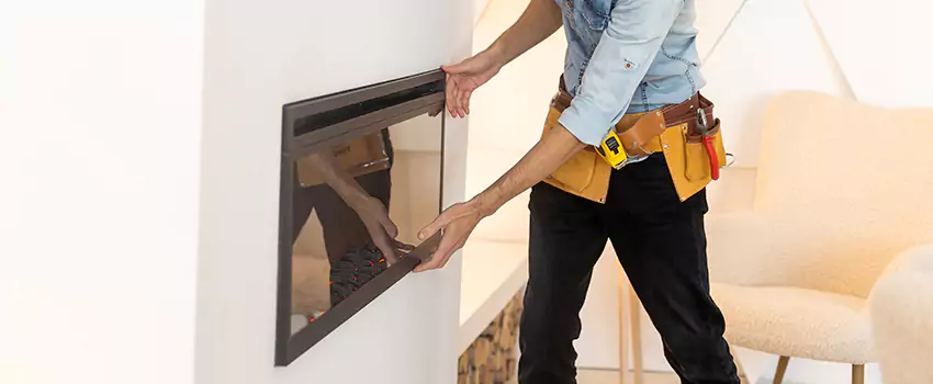 Metal Fireplace Installation in Richmond, British Columbia