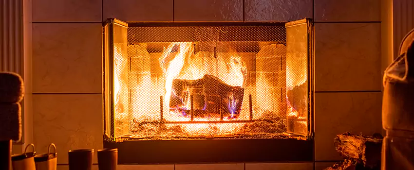 Mendota Hearth Landscape Fireplace Installation in Richmond, British Columbia