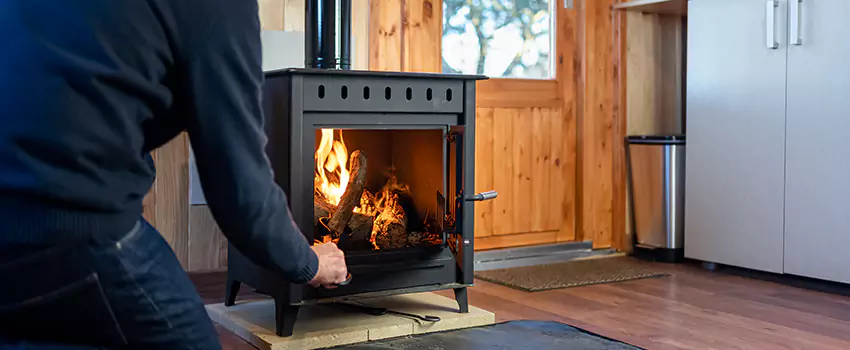 Open Hearth Wood Fireplace Installation in Richmond, BC