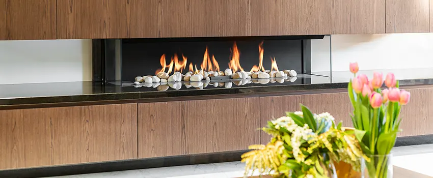 Double-height Fireplace Design Refurbishment in Richmond, British Columbia