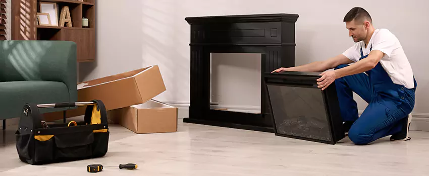 Old Rusted Metal Fireplace Repair And Replacement in Richmond, BC