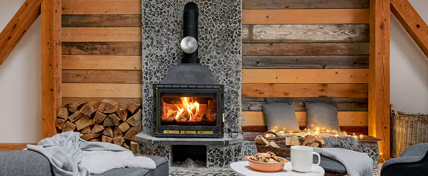 Thelin Hearth Products Direct Vent Gas Stove Fireplace Inspection in Richmond, British Columbia